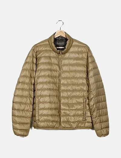 Benetton Puffer ligero marrón