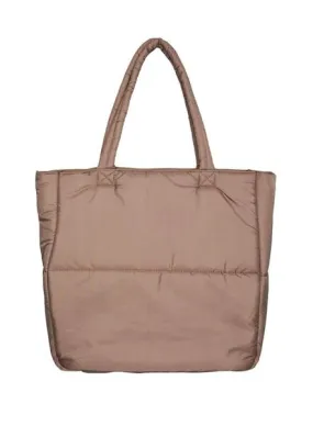 Bolso Pieces Fulla Padded Shopper Marrón Mujer