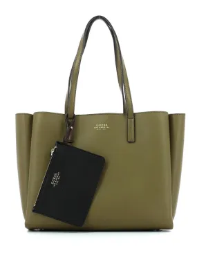 Bolso shopper Guess Ella verde para mujer