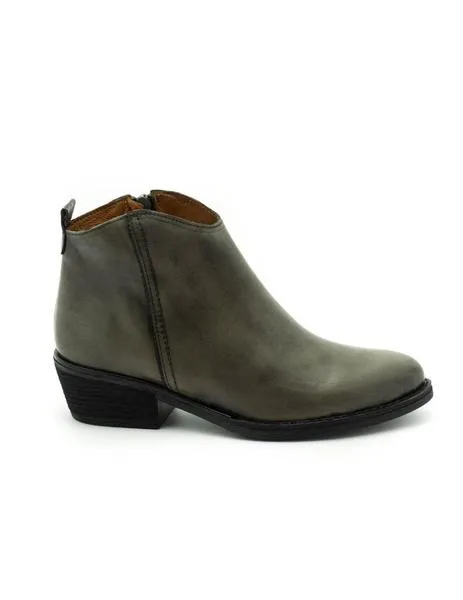 botin marroqui sanchez de piel gris 9960