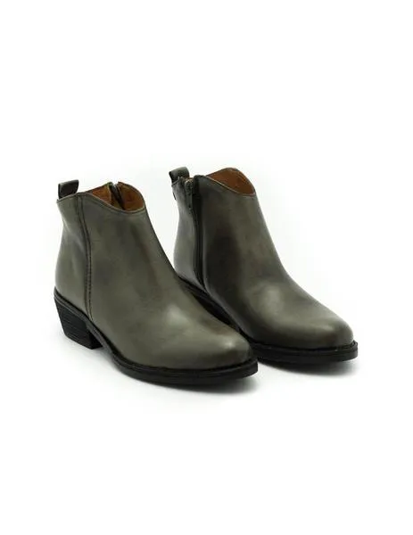 botin marroqui sanchez de piel gris 9960