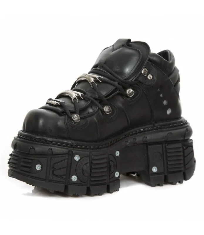 Botines PIEL Militar NEW ROCK ORIGINAL Plataforma M.TANK106-C2