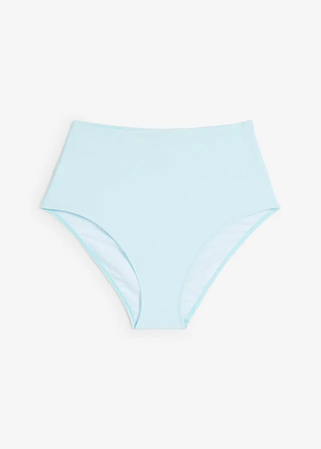 Braga de bikini de tiro alto Azul claro