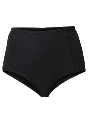 Braguita de bikini de tiro alto de poliamida reciclada Negro