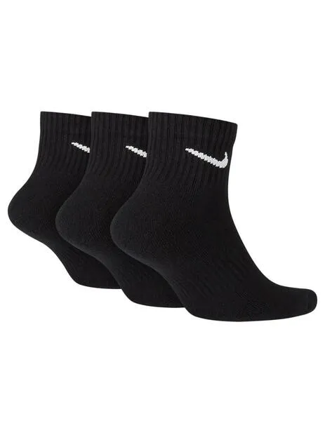 calcetines nike everyday cushioner media caña negro unisex.