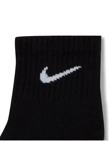 calcetines nike everyday cushioner media caña negro unisex.