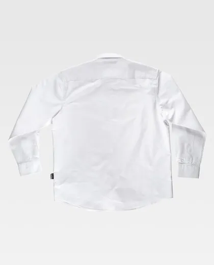 Camisa de manga larga tejido oxford Blanco