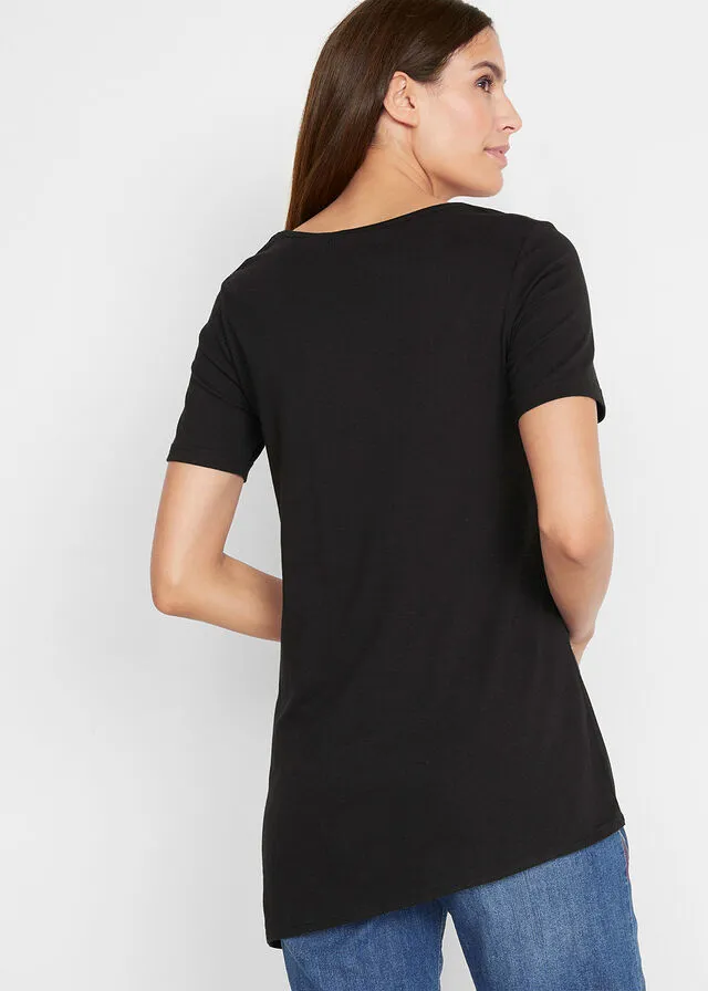 Camiseta de manga larga Negro