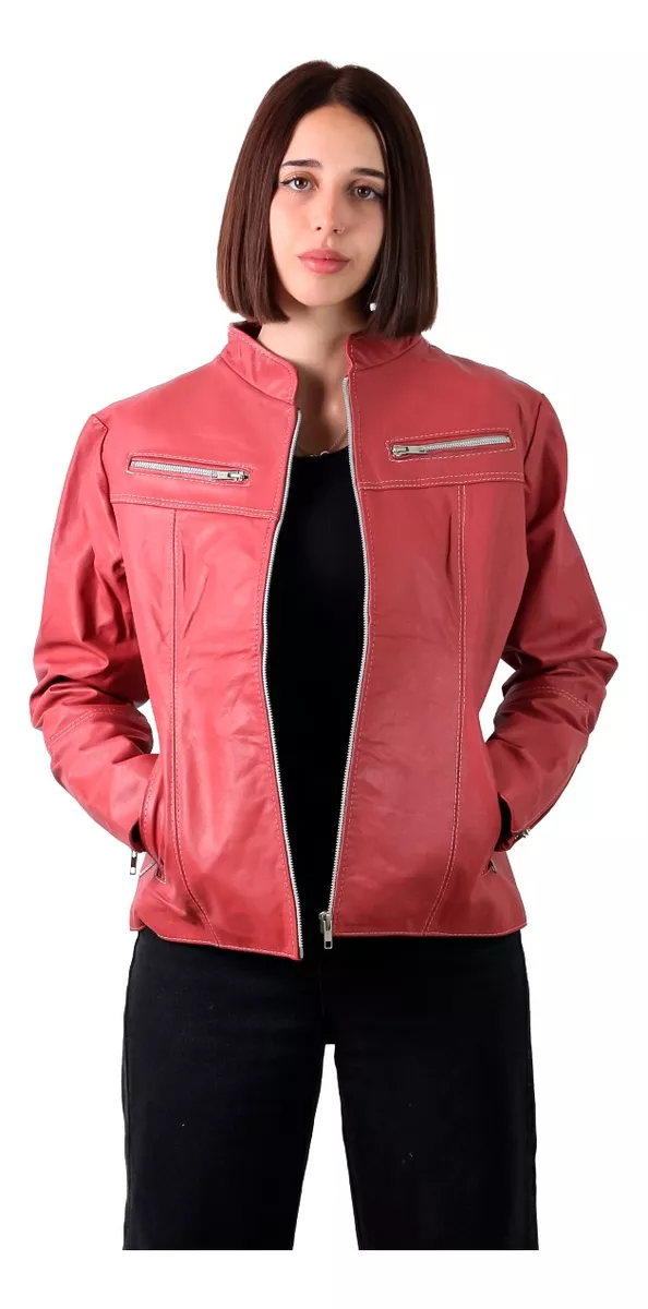 Campera De Cuero Vacuno 100% Legitimo De Mujer - Art: 143.b