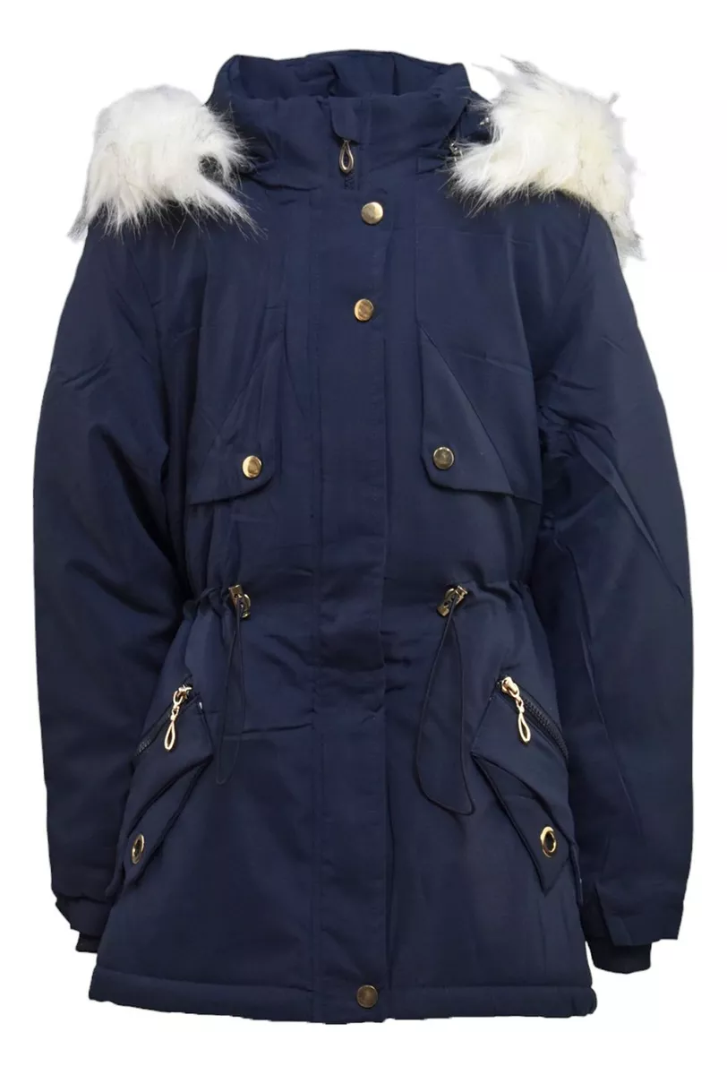 Campera Parka Nena Invierno Interior Tipo Polar Jayden 608