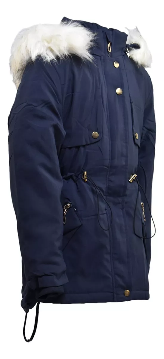 Campera Parka Nena Invierno Interior Tipo Polar Jayden 608