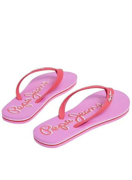 Chanclas Pepe jeans Bay Beach Brand Rosa Para Mujer