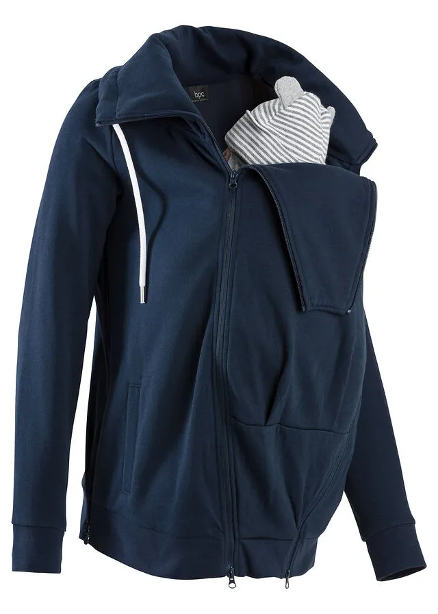 Chaqueta sudadera de chándal portabebés Azul oscuro