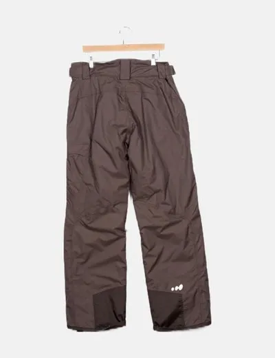 Decathlon Pantalón esquí básico marrón