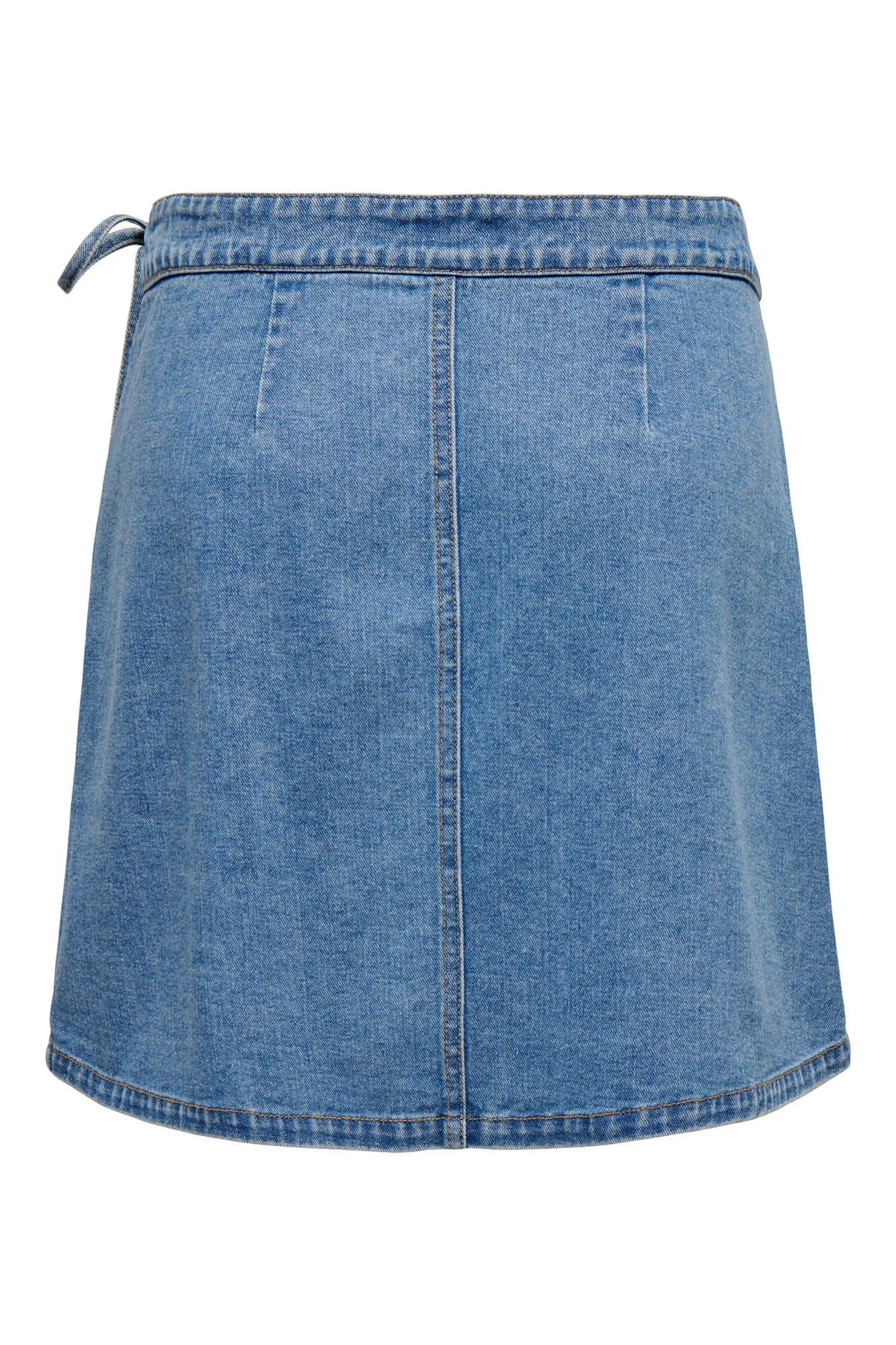 Falda mini denim cruzada