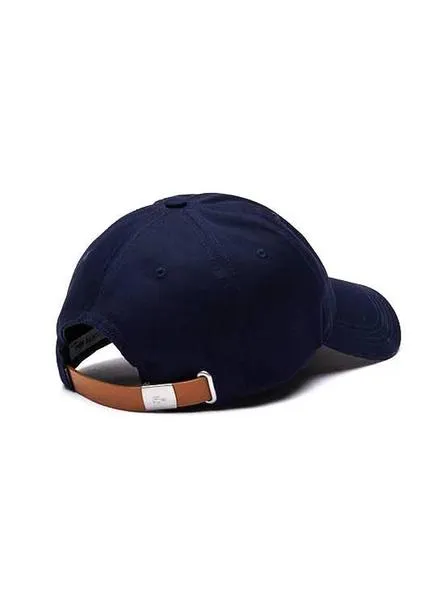 gorra lacoste croco oversize azul marino