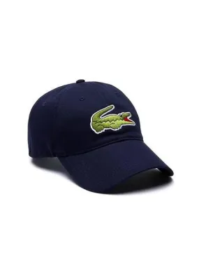 gorra lacoste croco oversize azul marino