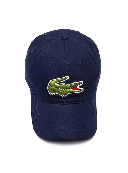 gorra lacoste croco oversize azul marino