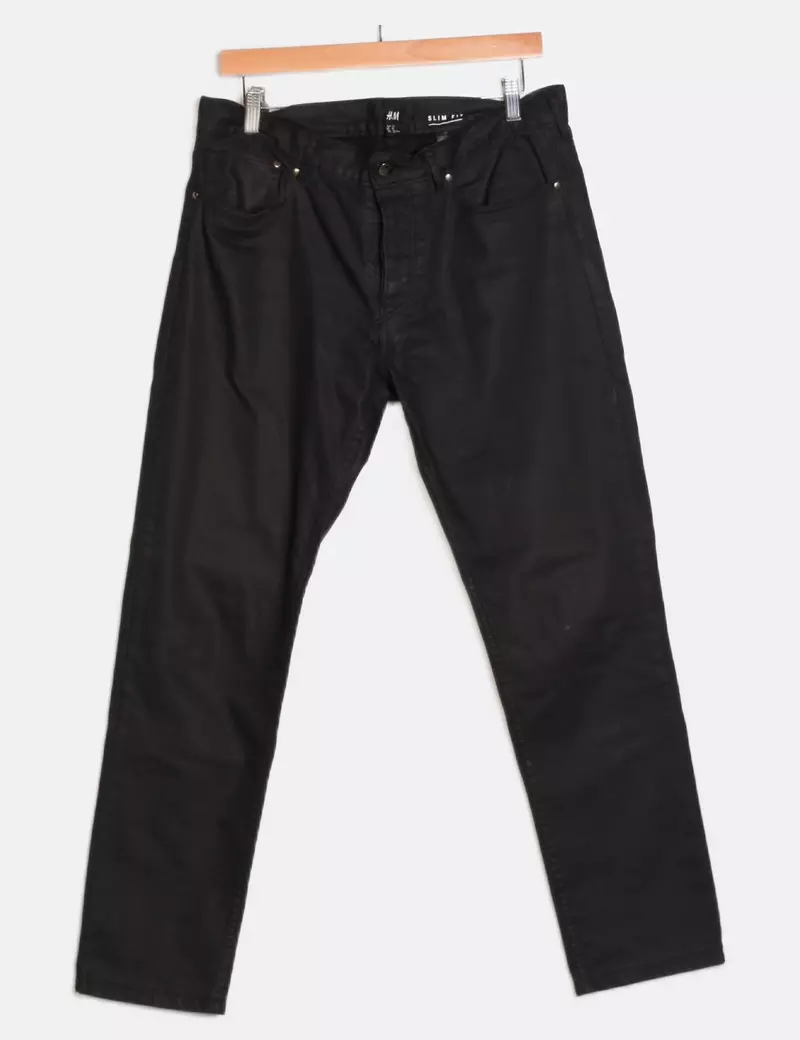 H&M Pantalones de tela Skinny o pitillo o slim Encerado