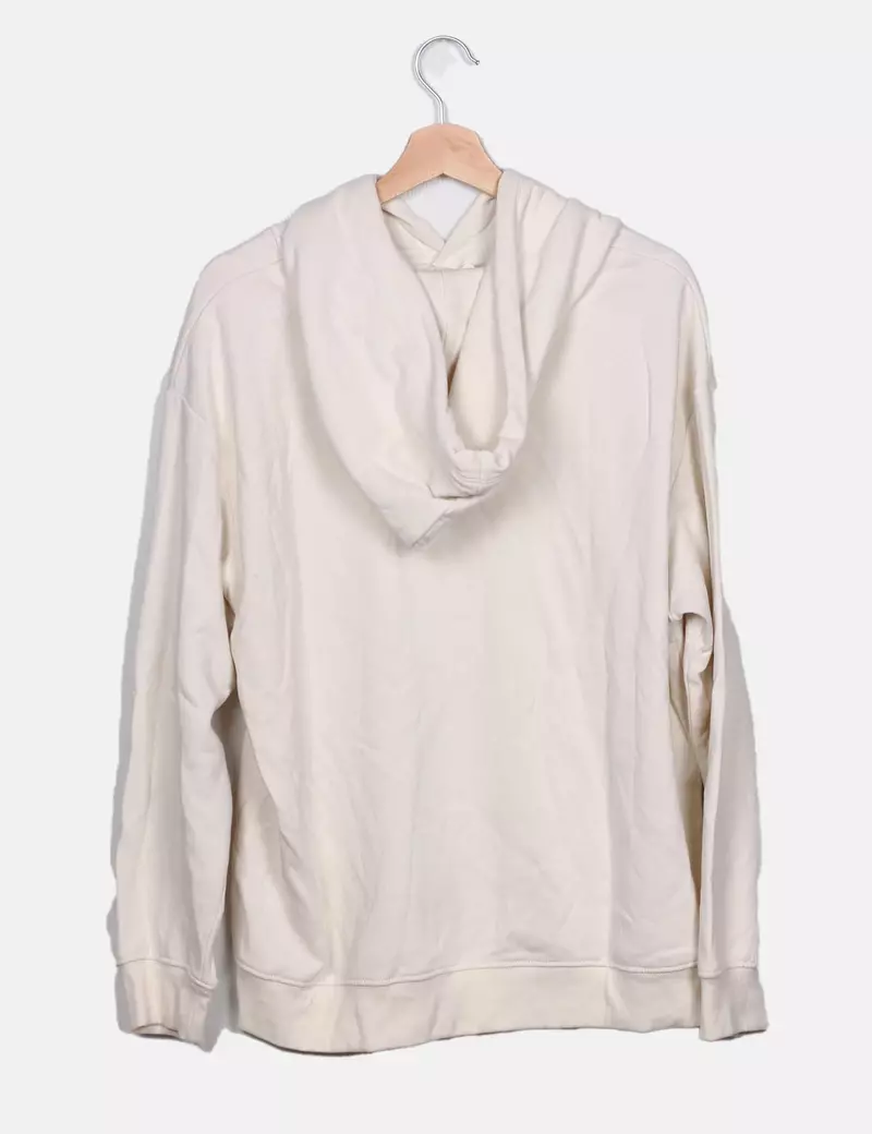 H&M Sudadera blanca con capucha