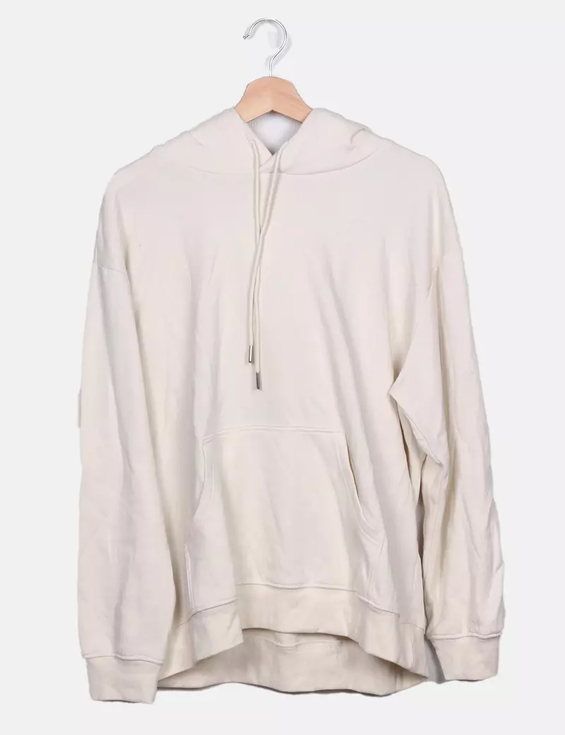 H&M Sudadera blanca con capucha