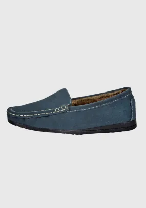 Mocasin Cuero Zoraida Gris