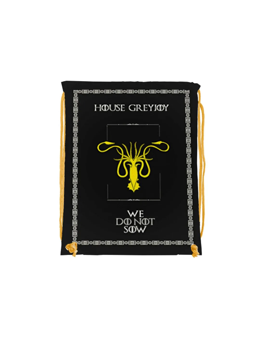 Mochila de cuerdas House GreyJoy de Juego de Tronos (34x42 cms.)