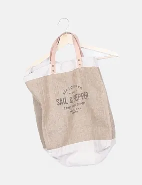 NoName Bolso shopper print "Sail &pepper"