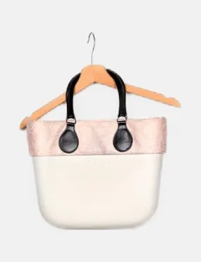 O bag Bolso shopper bicolor estampado