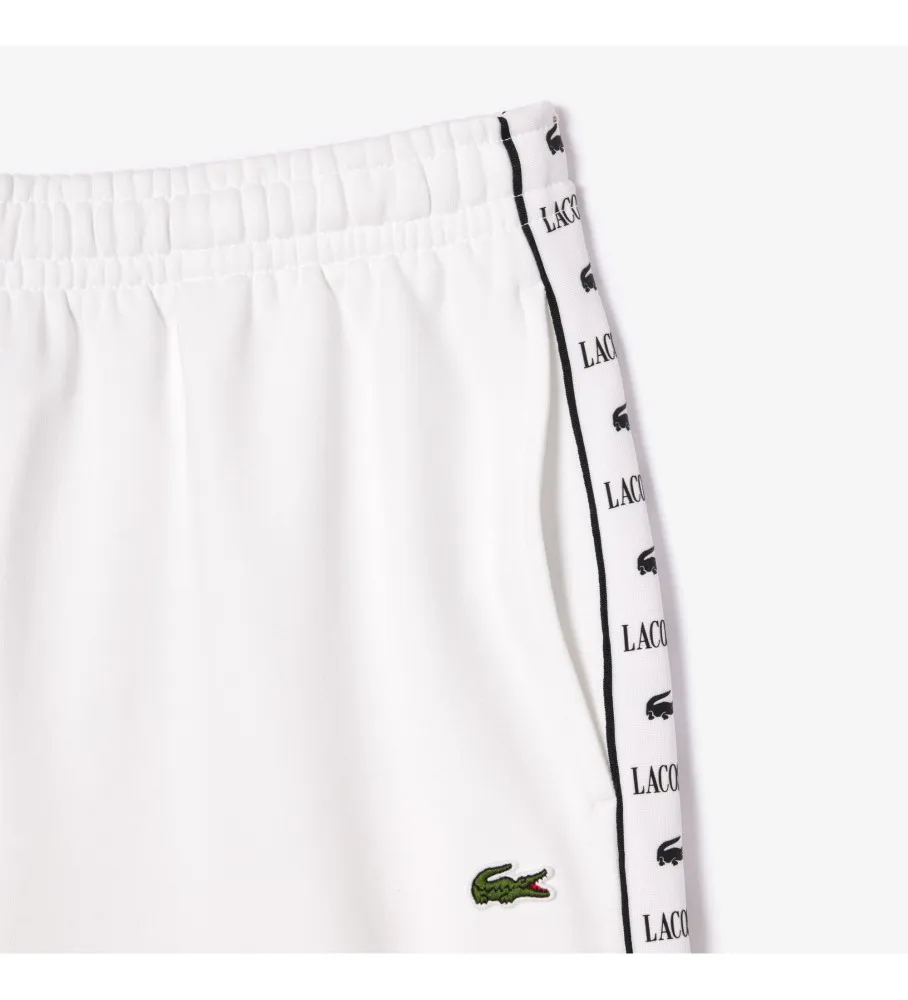 Pantalón corto Jogger de felpa blanco