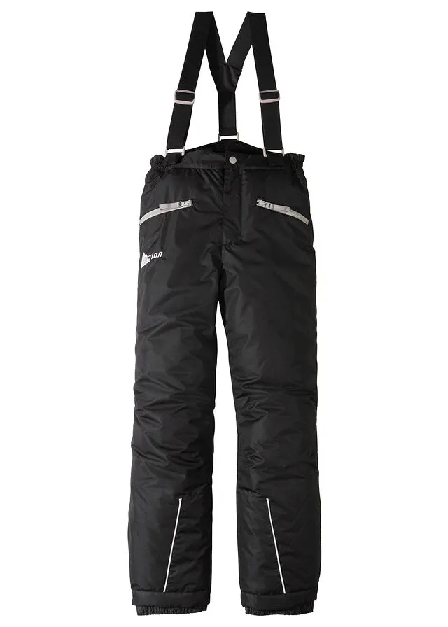 Pantalón de esquí y para la nieve, impermeable y transpirable Negro