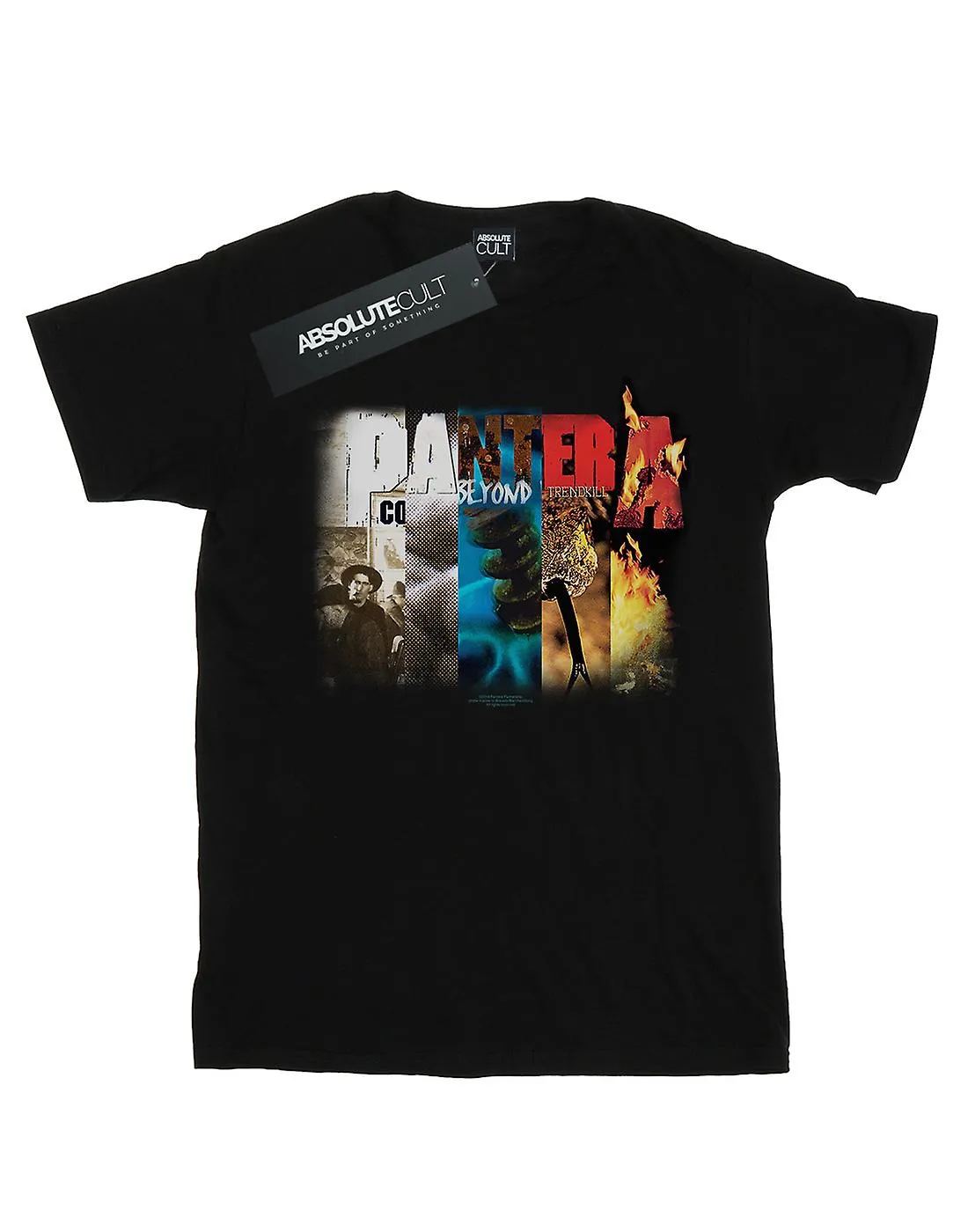 Pantera camiseta de collage álbum de hombres