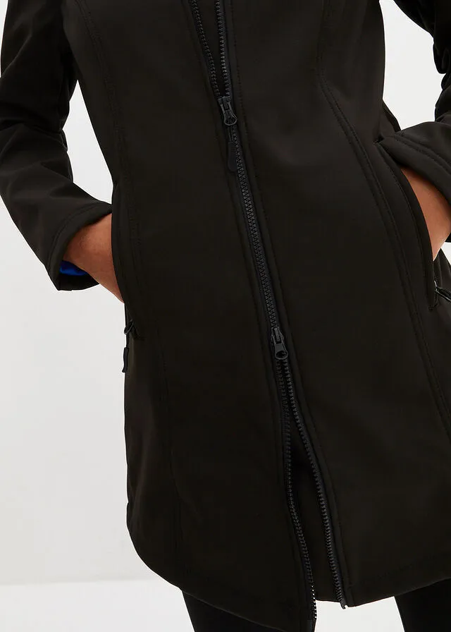 Parka de tejido Softshell Negro