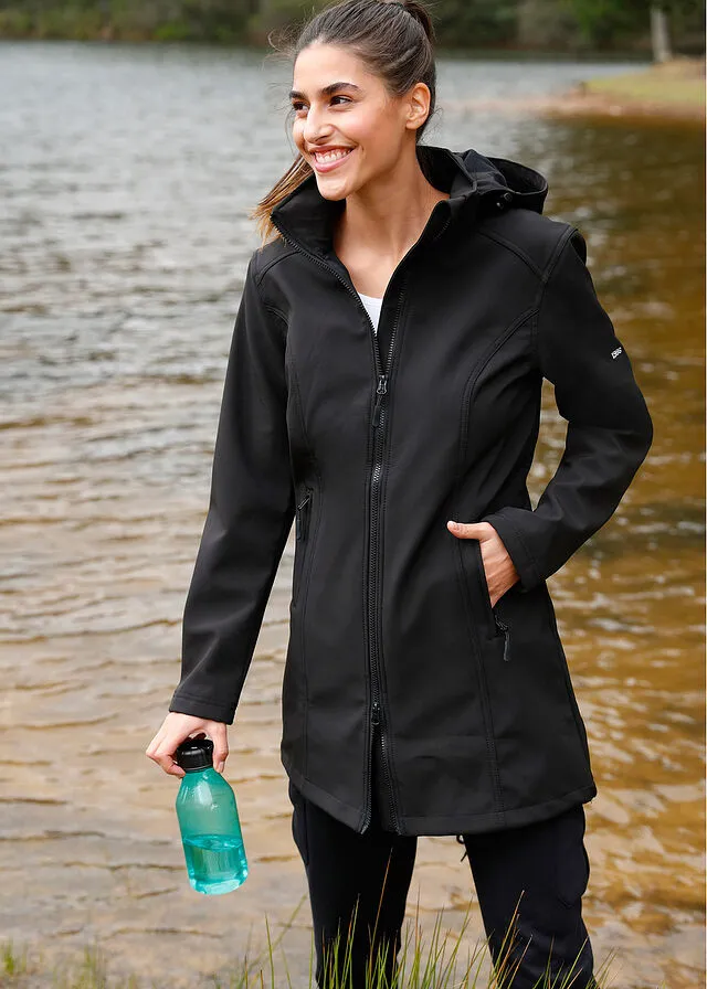 Parka de tejido Softshell Negro