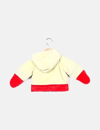 Prenatal Chaqueta terciopelo verde y rojo