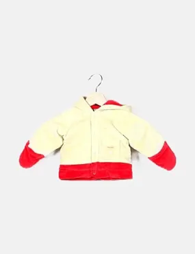 Prenatal Chaqueta terciopelo verde y rojo