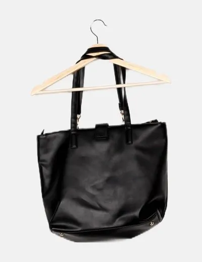 Primark Bolso shopper negro detalle cadena