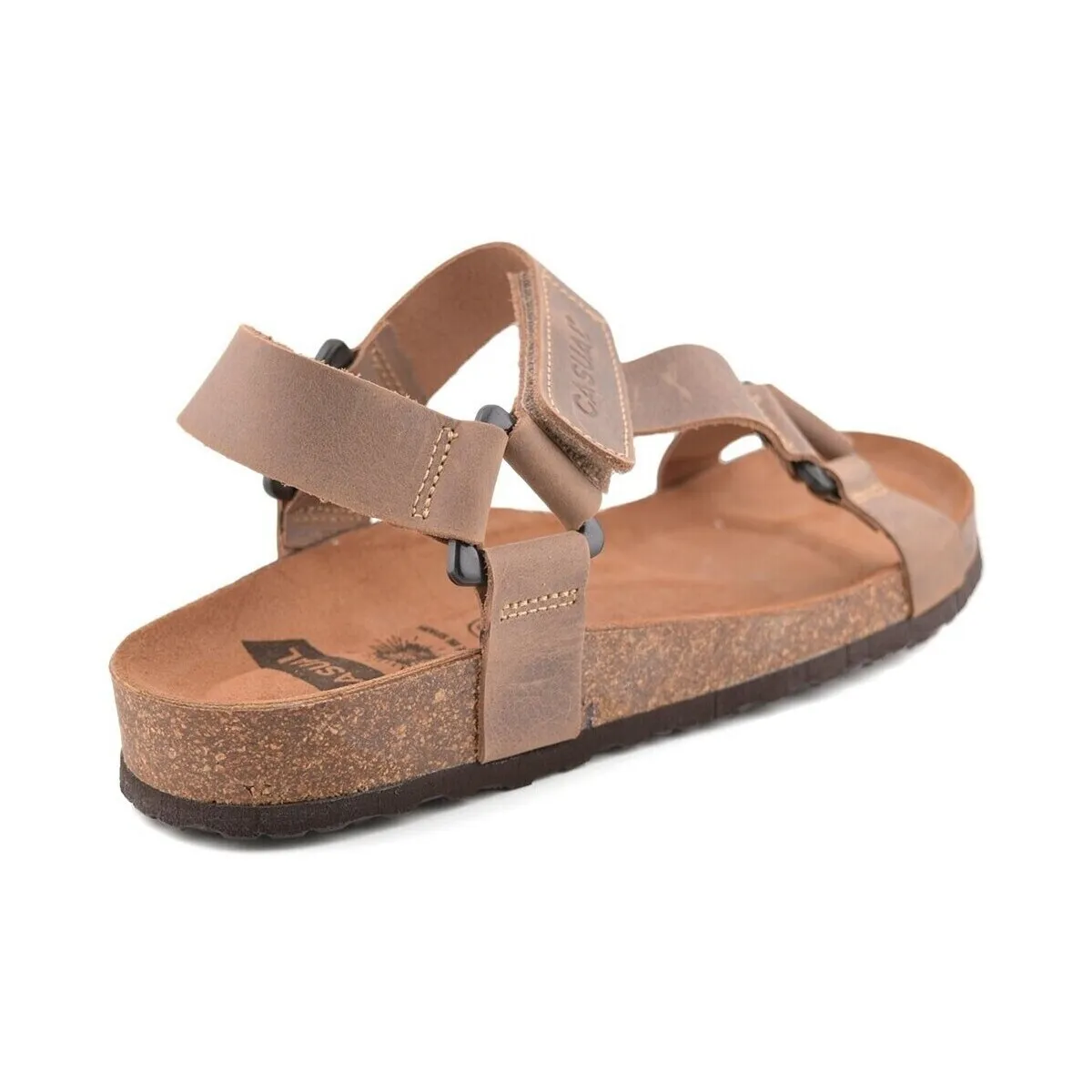 Sandalias Bio de hombre de piel beige by