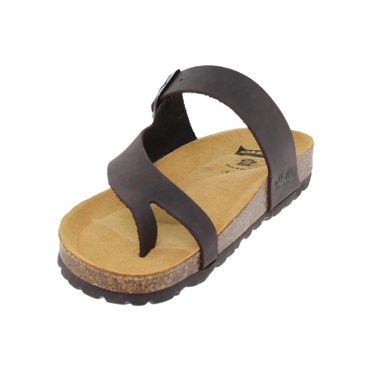 Sandalias Bio de piel marrones by