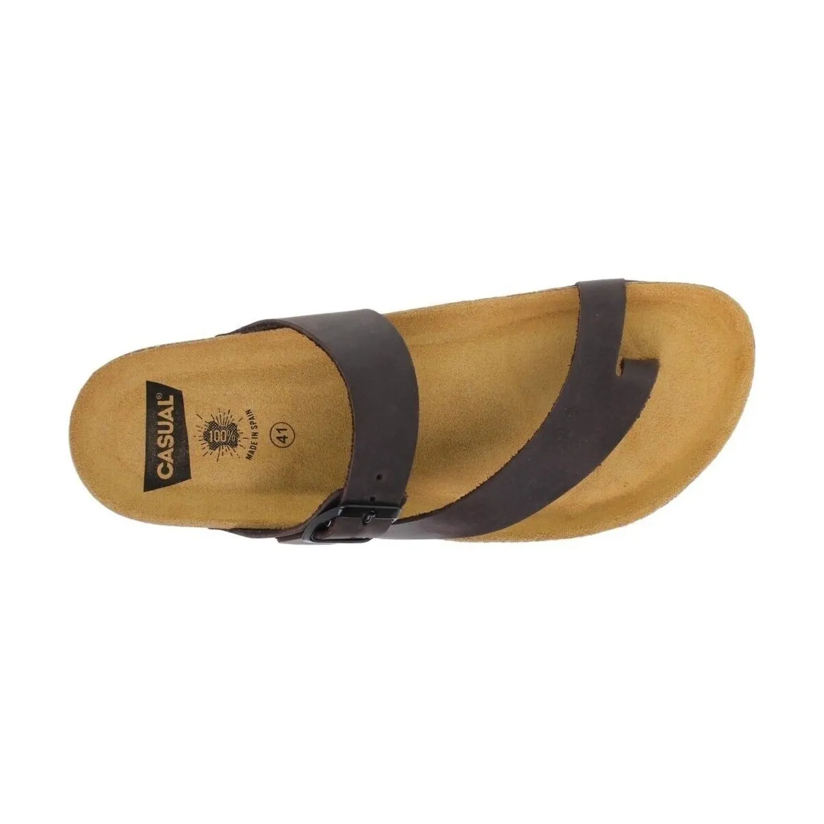 Sandalias Bio de piel marrones by