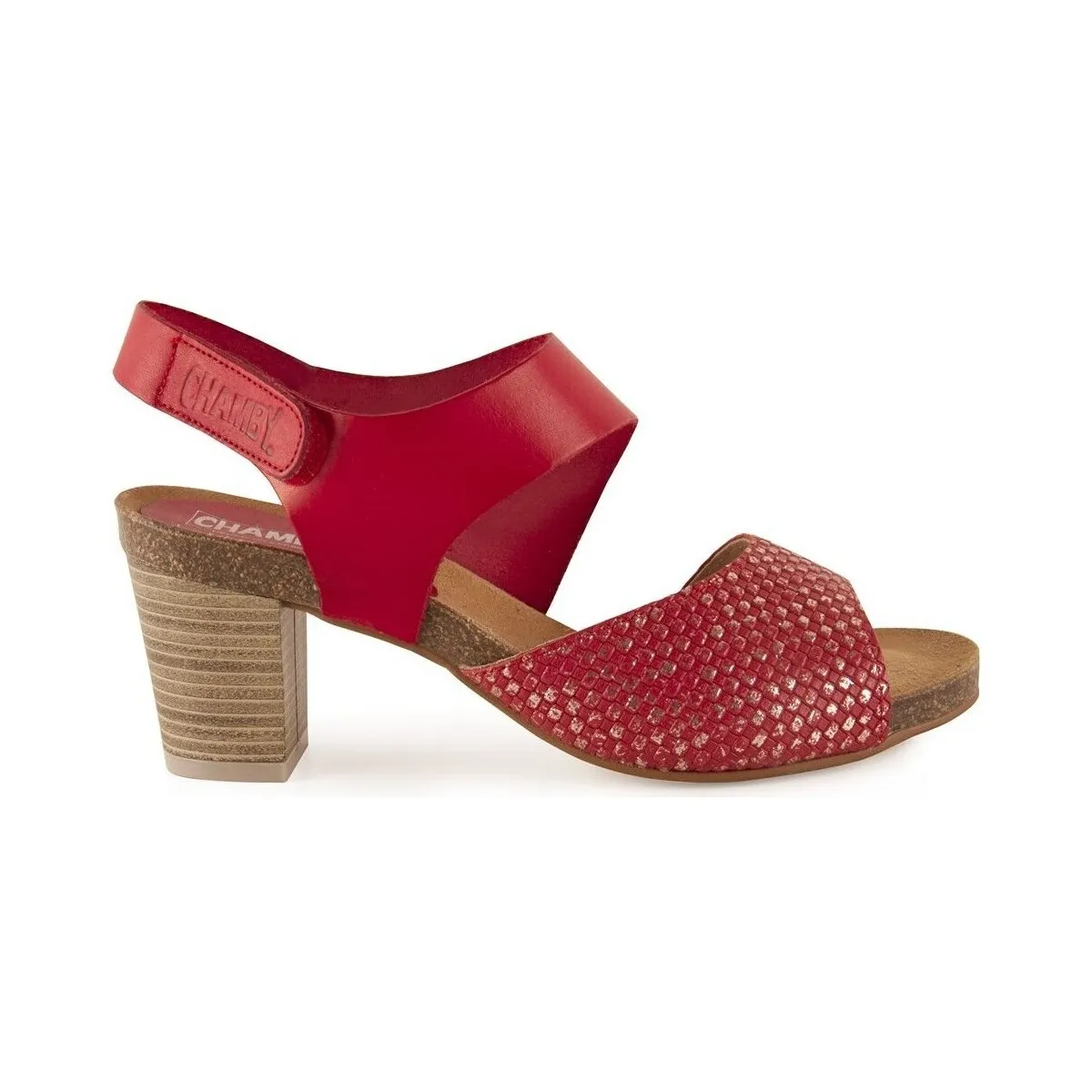 Sandalias Bio de Piel rojas by