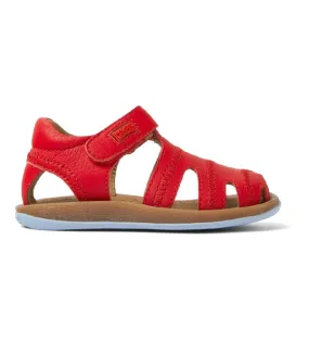 Sandalias cangrejeras de piel Bicho rojo