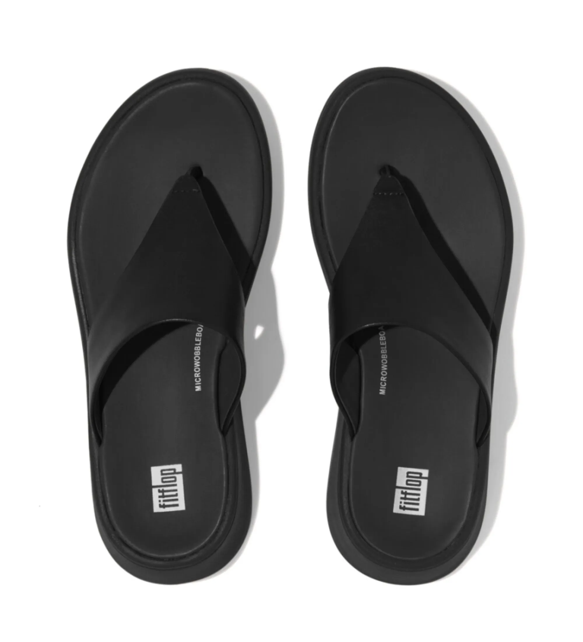 Sandalias de piel F-Mode negro