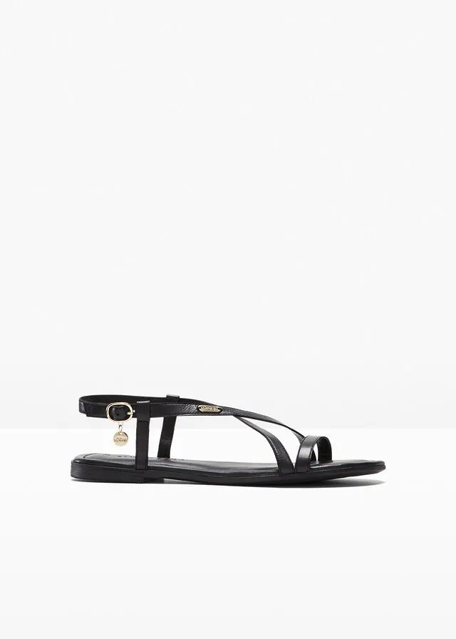 Sandalias s.Oliver de piel Negro