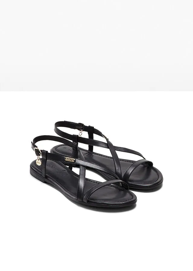 Sandalias s.Oliver de piel Negro