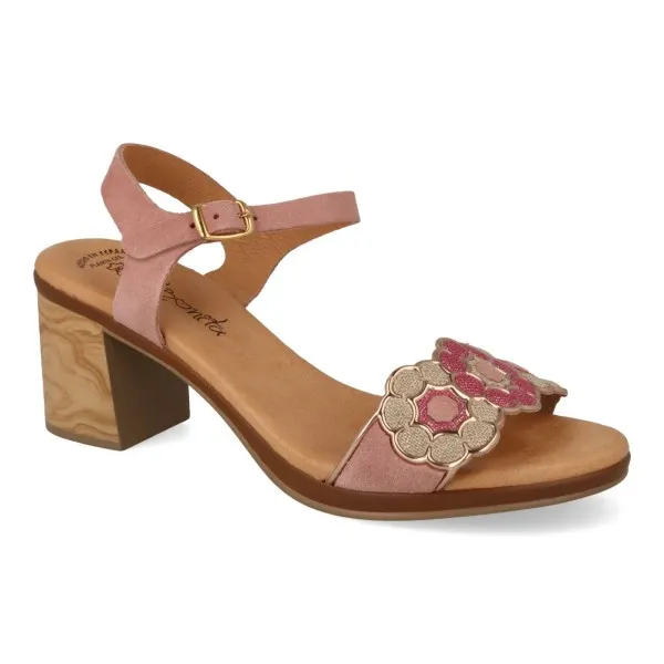 SANDALIAS TACON MEDIO MUJER MOD. AGUAS ROSA