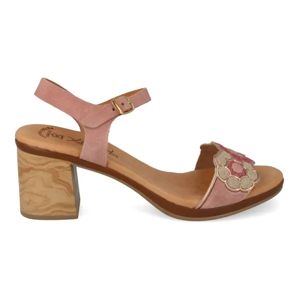 SANDALIAS TACON MEDIO MUJER MOD. AGUAS ROSA