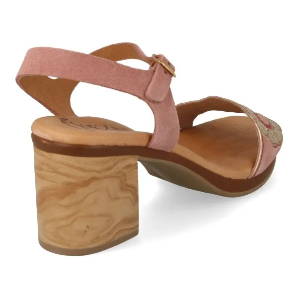 SANDALIAS TACON MEDIO MUJER MOD. AGUAS ROSA