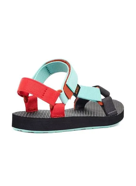 Sandalias Teva Original Universal Azul Y Rojo Kids