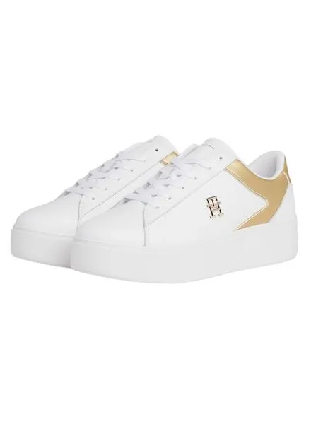 Sandalias Tommy Hilfiger Platform Blanco Para Mujer